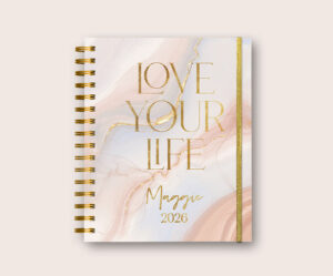 Planner Marble Gold