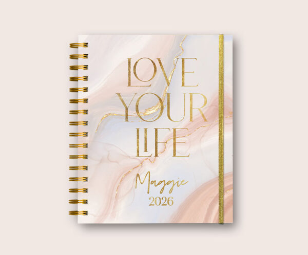 Planner Marble Gold
