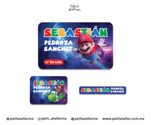 Pegatinas galaxy mario